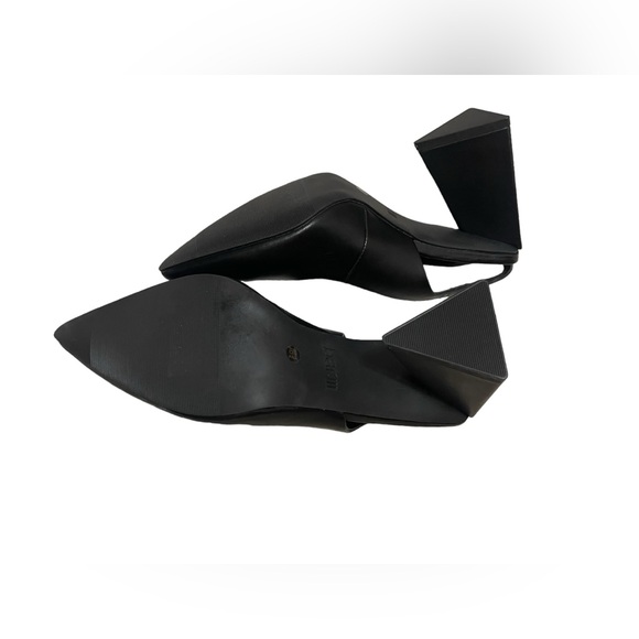 🌼💜💜 NEW BAR III Cushioned Arrica Pointed Toe Sculpted Heel Slip On Slingback - Picture 8 of 14